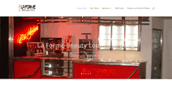Desktop Screenshot of laformebeauty.com